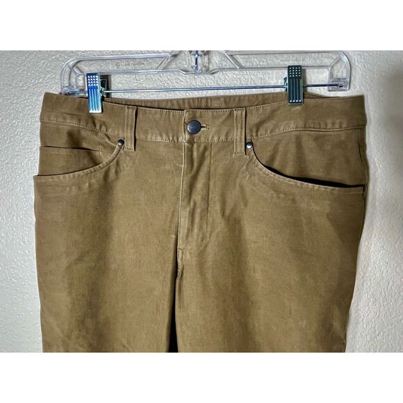 Lululemon Men's Brown Utilitec Twill Cotton ABC Pants 31/32 Classic Fit - Picture 10 of 11